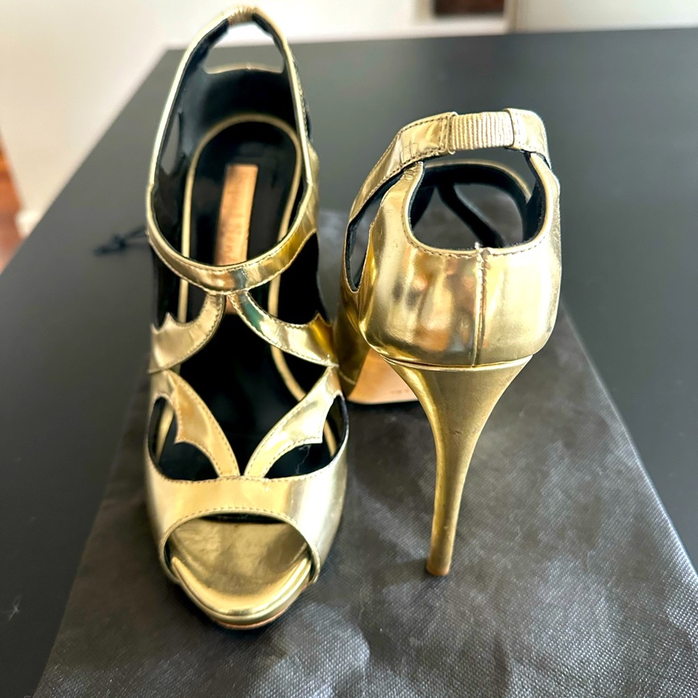 Sexy & Gorgeous Italian High Heels in Soft Gold
